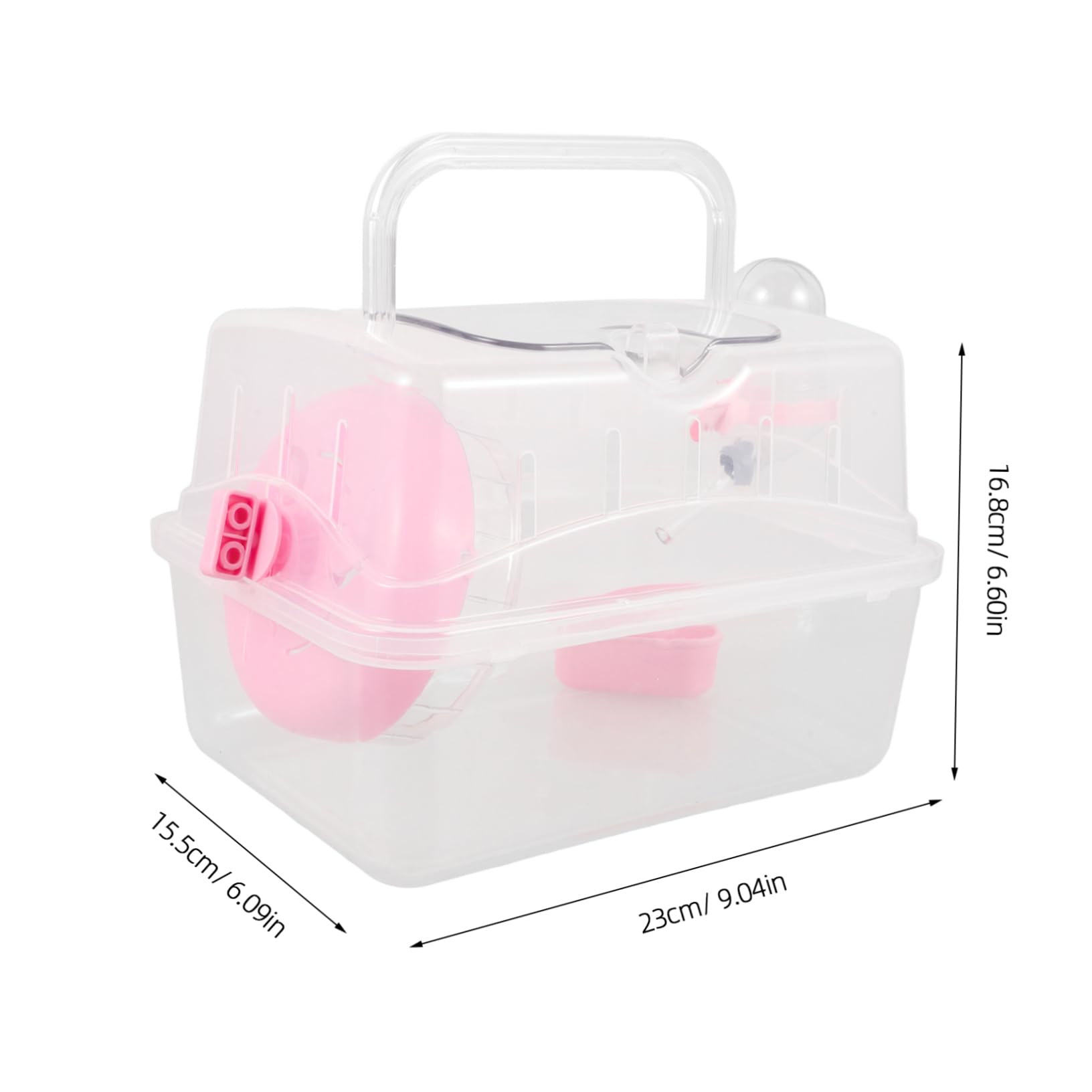 HANABASS 3stücke Kompakter Hamsterkäfig Tragbarer Käfig Für Kleintiere Für Reisen Mit Hamstern Und Meerschweinchen Sicher Und Geräumig Einfach Zu Transportieren Elegantem Design