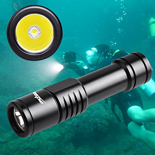 ORCATORCH D520 Diving Flashlight Scuba Diving Light 1000 LM Submarine Light 150M Waterproof Scuba Diving Equipment Scuba Safety Lights, Diving Backup Light