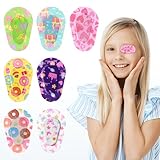 Hpmjz 24 Stück Selbstklebende Augenpflaster Atmungsaktiv Augenklappen Einweg Klebe Cartoon-Augenpflaster Lichtblockierende Augenverband für Amblyopie Kinder Mädchen Jungen