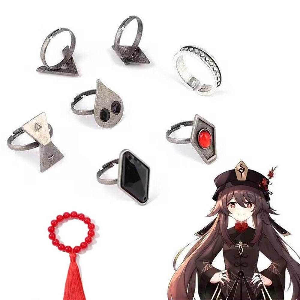 Amazon.co.jp: [HYCOS] 原神 げんしん 胡桃 フータオ 指輪 7点