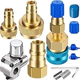 A/C Retrofit Valve with Dust Cap Converts R12 to R134a Fit 7/16 Inch Low Side Port BPV-31 Bullet...
