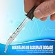 Pipette - (2er Pack) Gebogene und gerade Spitze kalibrierte Medizinpipette aus Glas für Medikamente oder ätherische Öle Pipette für genaue, einfache Dosierung und Messung (1 mL Kapazität)