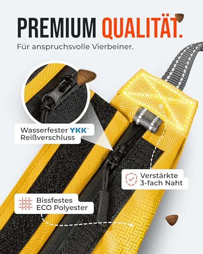 ZAUBERPFOTE Futterbeutel 'Joy' - Mit wasserfestem YKK® Reißverschluss - Apportierbeutel für Hundetraining - Ideal für Leckerlies – Praktische & robuste Leckerlitasche für Hunde