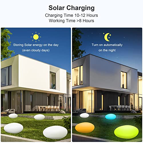 Lampada solare a sfera per esterni, sfera solare