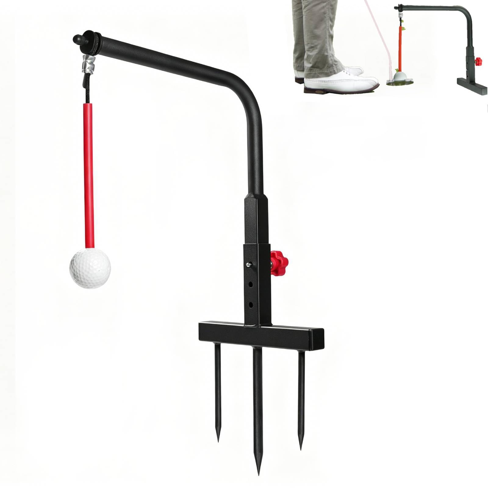 Golfschwungtrainer Mit 360°-ballrückführung, Höhenverstellbar