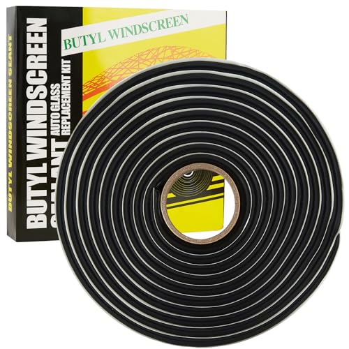 Image of Black Butyl Seal Tape - Repair Rv Window Sealing Tape Waterproof RV & Marine Sealant for Windows, Vents & Roofing 1 Seal- Butyl Foamcore Roll 13'x 5 /16 inch