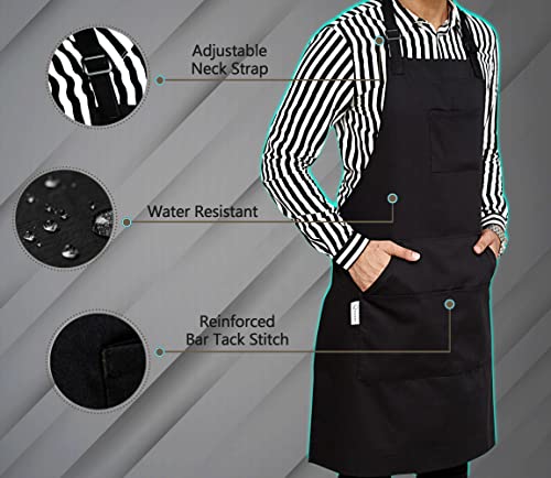 Ruvanti Professional Grade Durable Extra Large Xxl Men/Women Aprons For Cooking Bbq Work Chef #TOP2