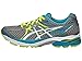 ASICS Women's Gel-Flux 3 Running Shoe, Titanium/White/Enamel Blue, 9 D US
