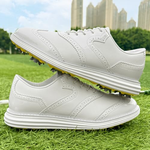 Image of Men Golf Shoes Professional 9 Spikes Comfortable Outdoor Golf Training Sport Sneakers for Men
