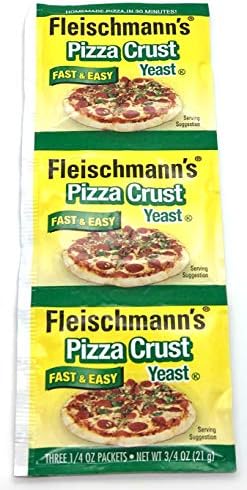 Amazon Com Fleischmann S Yeast Pizza 0 25 Ounce Pouches 3 Count Pack Of 5 Active Dry Yeasts Grocery Gourmet Food