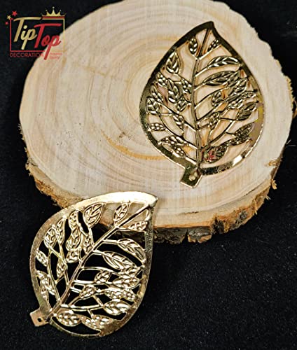 Image of Premium Golden Metal Charms Filigree Connectors for Craft and Jewellery Making Accessories DIY