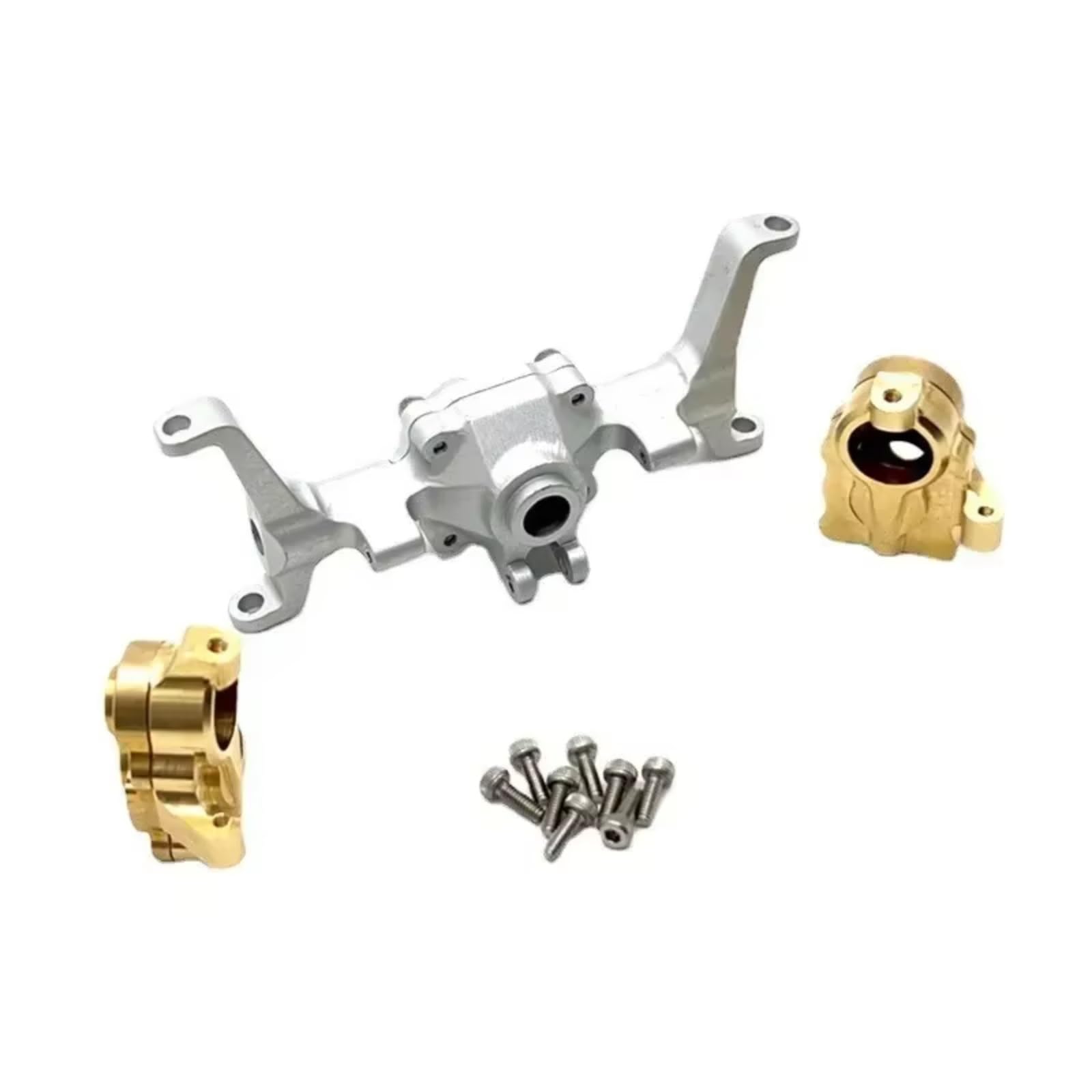 para FMS para FCX24 Xiaoqi 1/24 Carcasa De Eje Delantero Metal CNC Copa Dirección Nudillo Piezas Coche RC Accesorios Actualización