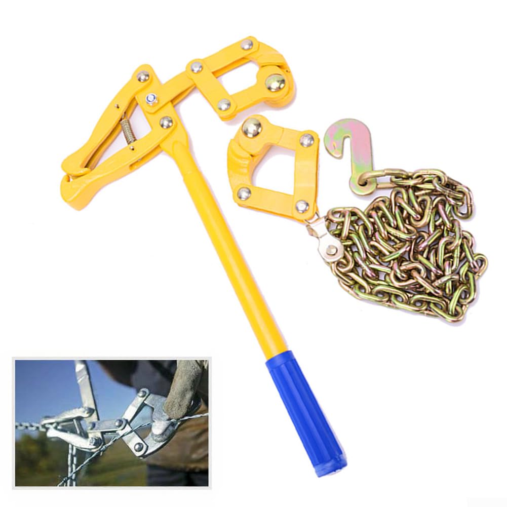 Drahtspanner für Zaun 2200 lb Einhand-Bedienung | 1.2m für kette für Hebelwirkung, einhändige Spannung, effiziente Arbeit, für ideal für Zäune