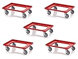 Photo Gallery 5x transportroller rot mit gummrädern für 60x40 eurobehälter inkl. gratis zollstock 5er set Photo Gallery 5x transportroller rot mit gummrädern für 60x40 eurobehälter inkl. gratis zollstock 5er set