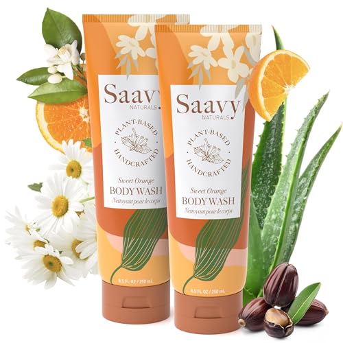 Saavy Naturals Moisturizing Body Wash for Sensitive Skin – Plant-...