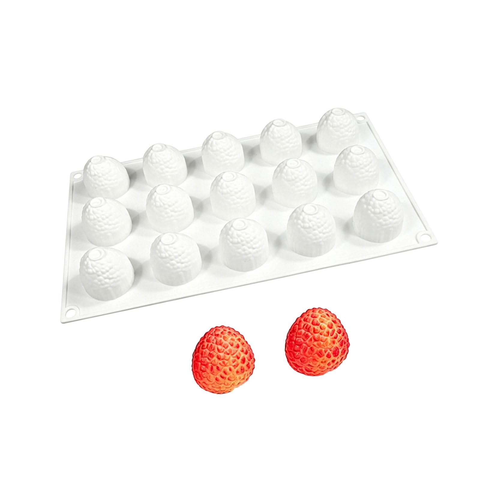 APGLSXY Multi Cavity Lychee Shape Silicone Mousses Cake Molds for Artistic Dessert Chocolate and Easy Demolding Baking Supplies Multi Cavity Silicone Baking Tray