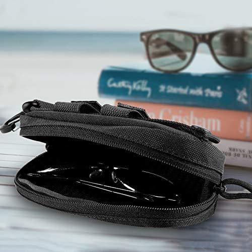 Outdoor Shockproof Sunglass Casse Portable Universal Protective Cover Pouch Bag Glass Carrying Case(Black)