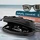 VBESTLIFE Tragbares Stoßfestes Brillenetui für Den Außenbereich, Schutzbox, Sonnenbrille, Stoßfeste Brillentasche, Brillentasche(Schwarz)