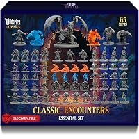 Classic Encounters - Essential Set - 65 Iconic DND Miniatures Bulk Monsters, 28mm, Unpainted Tabletop RPG DND Minis Figures, Dungeons & Dragons D&D Miniatures, Fantasy D&D Figures, Assembled Unprimed
