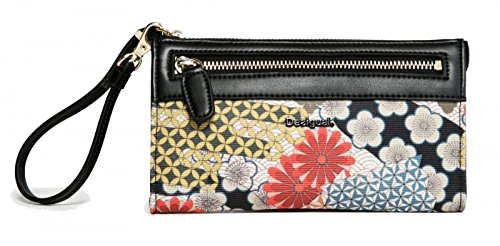Portefeuille Desigual MONE ANGELINA JAPAN FRESH compagnon noir idéal pour vos sorties citadines