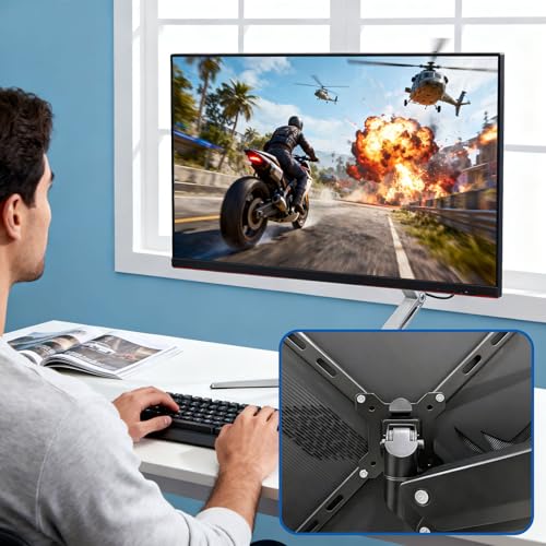 4 PCS VESA Mount Adapter Kit - TV Wall Mount Extension Brackets with Hardware, Converts 100x100/200x200mm to 200x400/300x300/400x400mm VESA, Steel Adapter Plate for 32-55 Inch LCD LED TV Screens