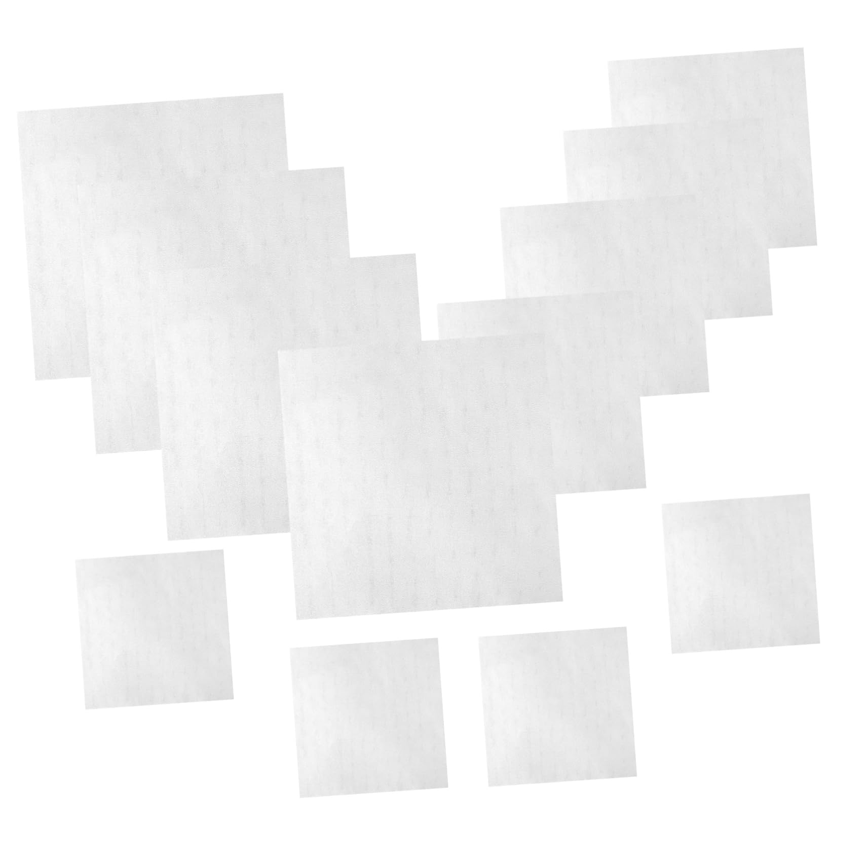 JEWEDECO Embroidery Fabric Squares 12 Pack Cloth Cross Stitching Soft Cotton Easy to Fold Carry for DIY Craft Projects