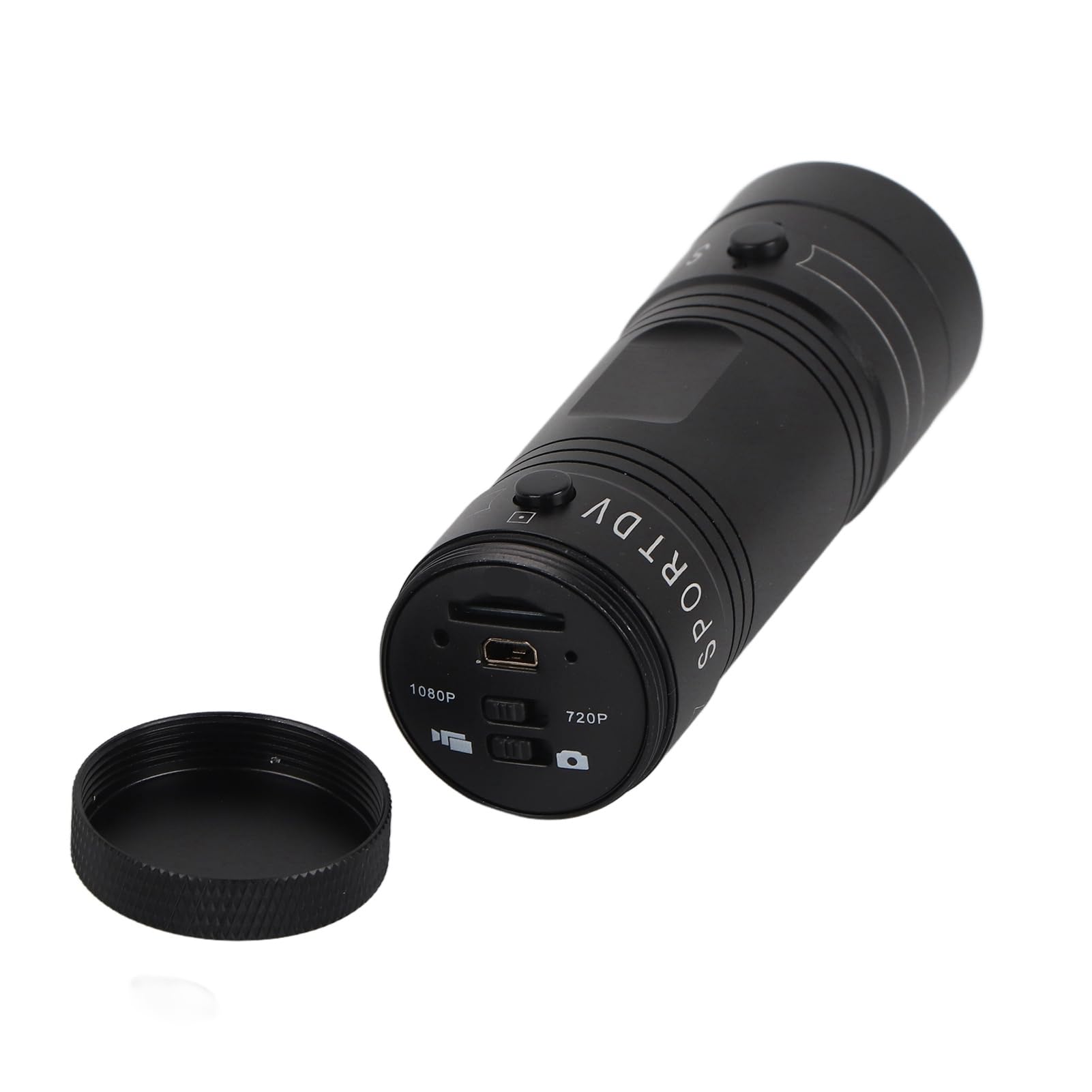 F9 1080P Full HD 30 FPS Mini DV Deportivo Portátil, DC 5V Mini Cámara Deportivo de Video con Carcasa Impermeable para Uso al Aire Libre, Adecuado para Bicicletas Motos Coches, Negro