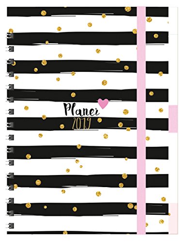 "Familienplaner Buch ""Glamour""" 243619 2019: Familientimer-Buch mit 5 Spalten, Ferienterminen und "Familienplaner Buch ""Glamour""" 243619 2019: Familientimer-Buch mit 5 Spalten, Ferienterminen und