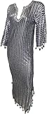 Egyptian Belly Dance Costume Nancy Stretchy Galabeya Dress Costume Baladi Saidi (Black x Silver)