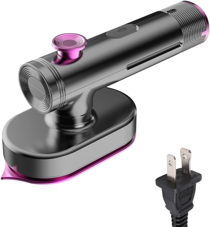 Handheld Steamer for Clothes, Portable Garment Steamer 90° Rotatable Flat & Hanging Ironing Machine with Display for Travel Home