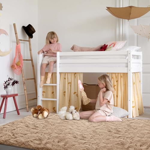 SOANNY Hochflor Teppich, Einfarbig Beige, Waschbar, Anti-Rutsch, Flauschig, 160x230 cm, für Wohnzimmer, Schlafzimmer, Kinderzimmer