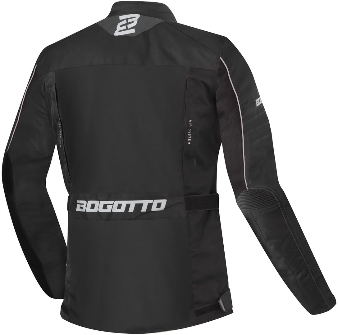 Bogotto Tampar Tour wodoodporna kurtka tekstylna motocyklowa, czarny, M