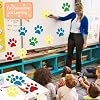 Weecent 36 Pcs Paw Prints Cutouts, 6 Inch Large Size Dog Paw Print Cut Out Bulletin Board Decorations for Kids Educational School Classroom Home Craft Wall Decor Party Favor Supplies (4 Colors) #3