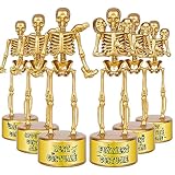 AORZIT Halloween Trophy 6 Pack Best Costume Skeleton Trophies for Kids Adults, Halloween Skeleton Funny Trophy Plastic Tropies for Contest Awards, Halloween Party Prizes for Adults Party Supplies(A)