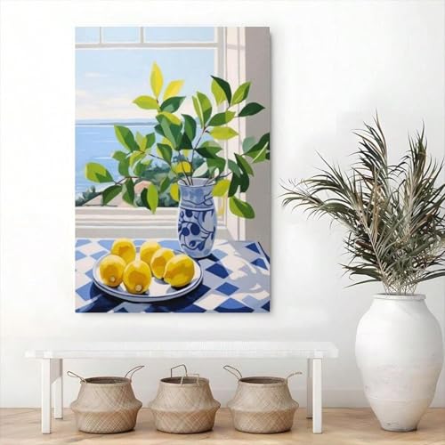Toile Matisse Aquarelle Cadre pour Grand Mur Vide de Salon - 4