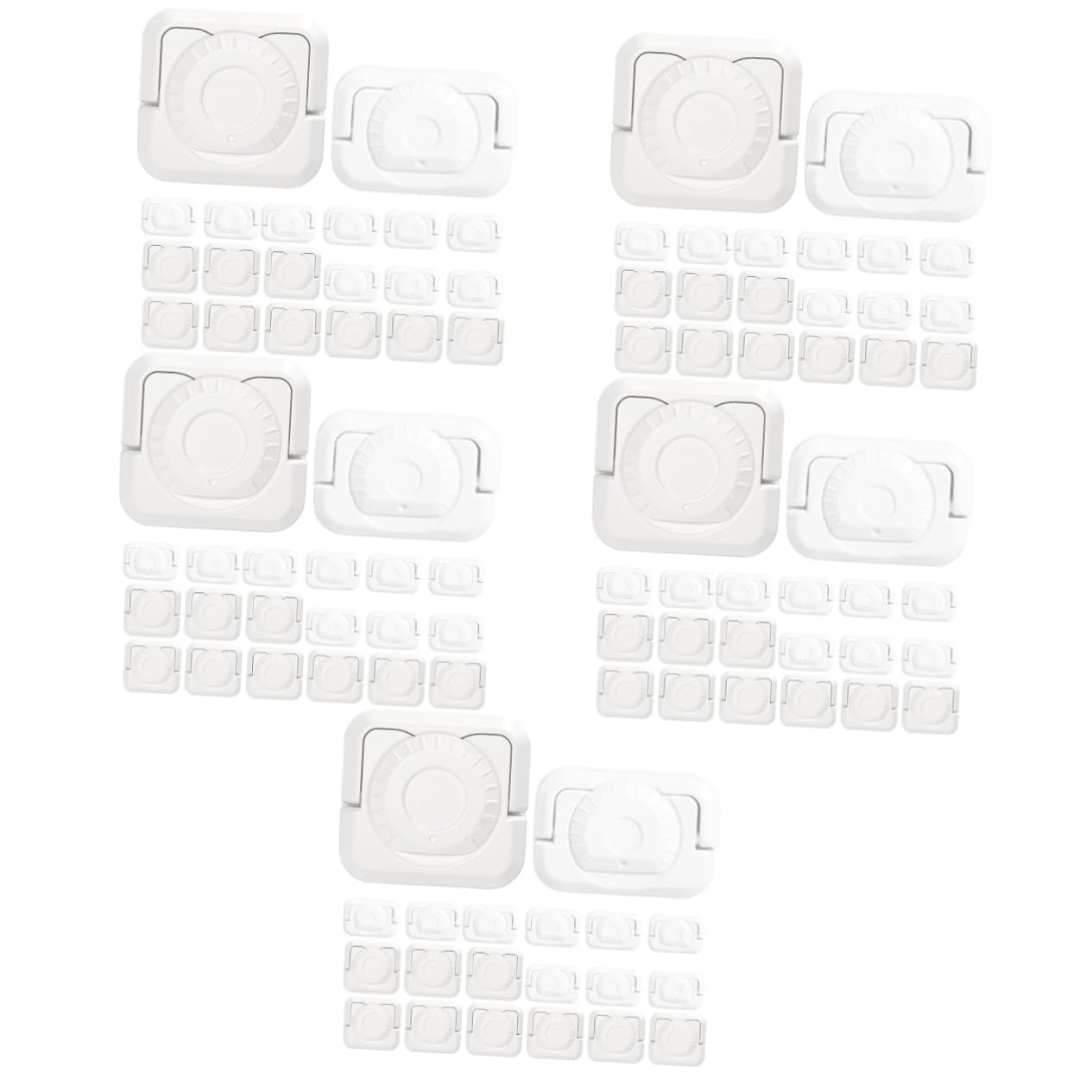 Gadpiparty 5 Set Coperchio Di Protezione Della Presa Ciabatta Presa Copre A Prova Di Tappi Di Sicurezza Per Prese A Prova Di Tappi Di Uscita Abs Isolante Bianca Pezzi*5