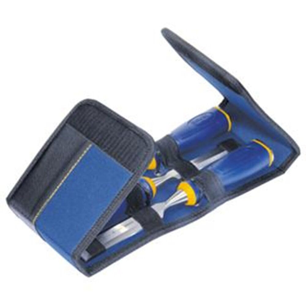 IRWIN Marples Chisel Set with Wallet, 3-Piece (1768781), Blue