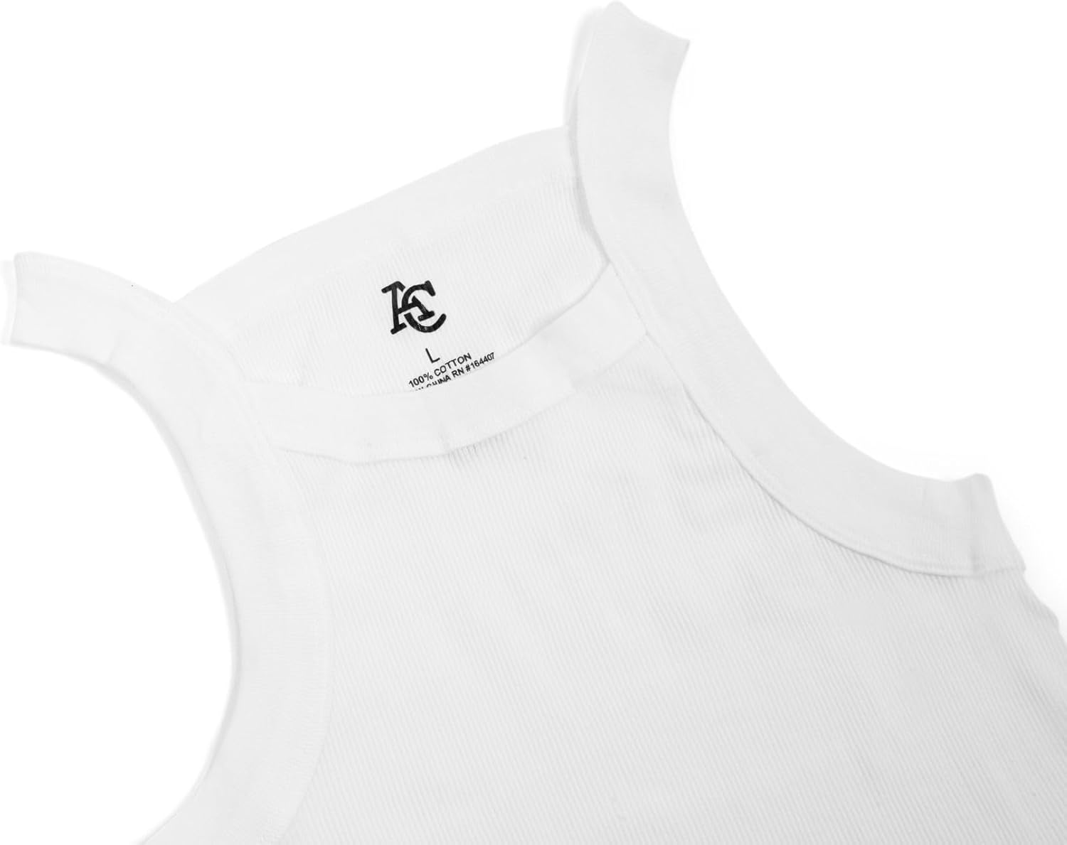 6 Packs Men's G-Unit Style Cotton Tank Tops Square Cut Muscle Rib A-Shirts Assorted Colors (US, Alpha, X-Large, Regular, Regular, Assorted Colors)