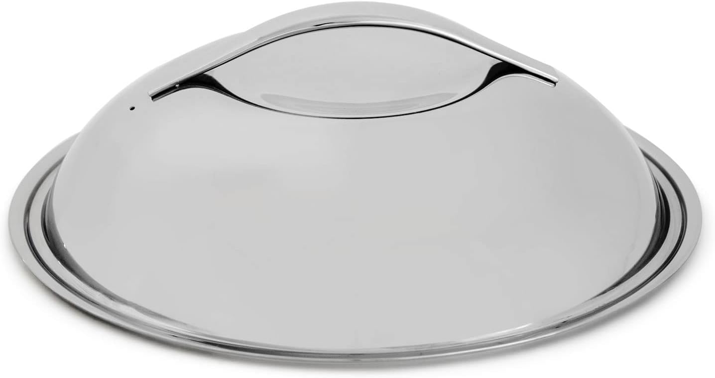 CROWD COOKWAREBlackbeard Frying Pan Diameter 28 cm - Non-Stick and Scratch-Resistant - Made of Stainless Steel - Suitable for All Hobs and Ovens - Dishwasher Safe (28 cm Lid)