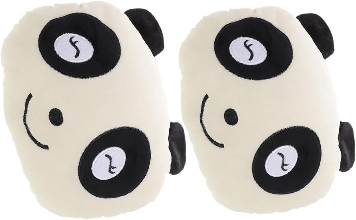 Mikinona Elastic Car Seat Pillow Panda Pattern for Boys and Girls Car Headrest Adjustable Height Washable Travel Pillow c