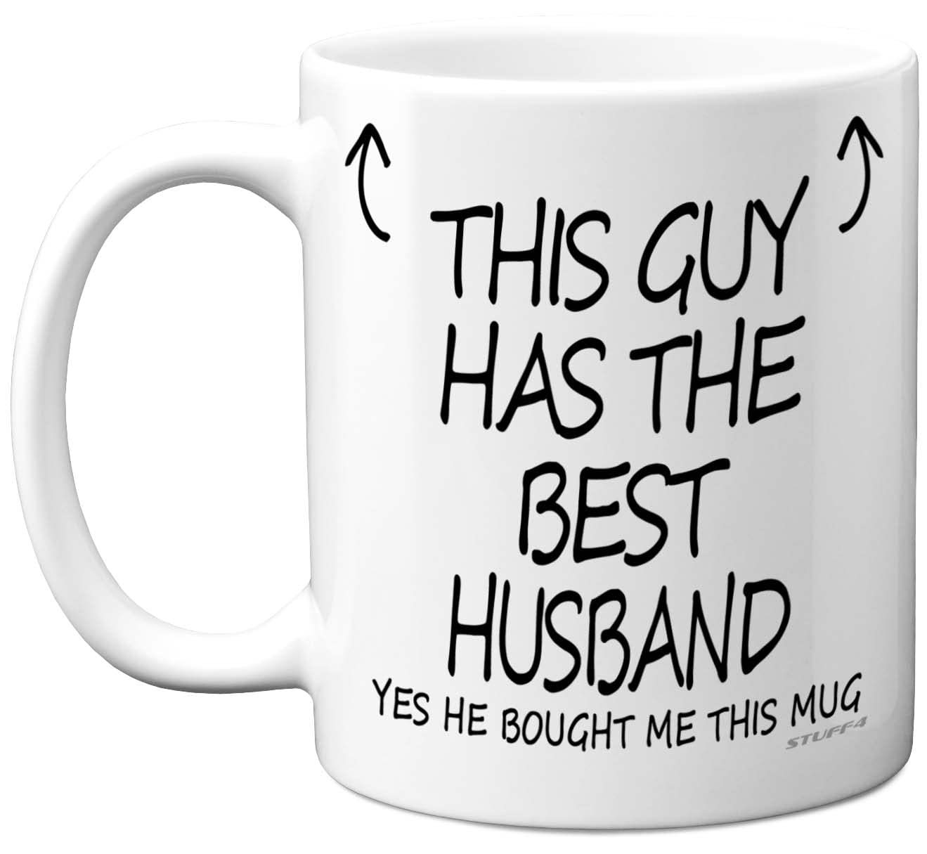 Stuff4 This Guy Has The Best Husband Mug - Husband Gifts, 11oz Ceramic Dishwasher Safe Coffee Mugs - LGBT Gay Gifts for Birthday, Christmas Day Presents Gift, Premium Cup Made in UK