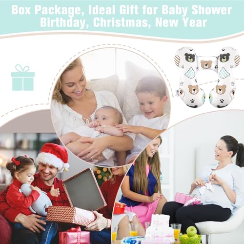 Image of vocheer Baby Travel Pillow(Upgraded), Head and Neck Support Pillow for Pushchair, Car Seat, Stroller, Bouncer, Cotton(Bear)