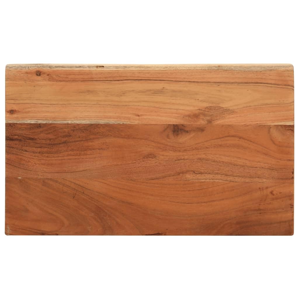vidaXL Piano per Tavolo 50x30x2,5cm Rettangolare Legno Massello Acacia, Piano per Tavolo Rettangolare, Piano Tavolo in Legno, Piano per Tavolo da Pranzo