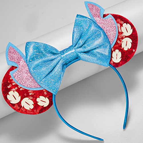 Image of FANYITY Mouse Costume Ears,2 Pcs Mouse Ears Headbands for Girls & Women Party,Size Free