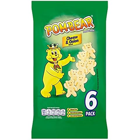 Pom-Bear Cheese and Onion Flavour Potato Snacks, 90 g Cover