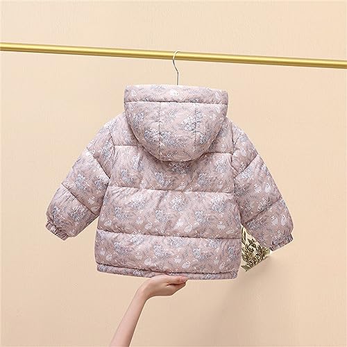 Toddler Baby Hooded Down Jacket Boys Girls Kids Floral Thicken Warm Winter Coat Outerwear Winter Jacket3