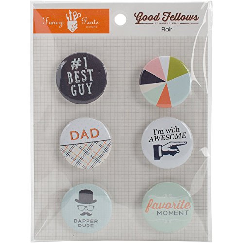 Good Fellows Flair Embellishments 6/Pkg