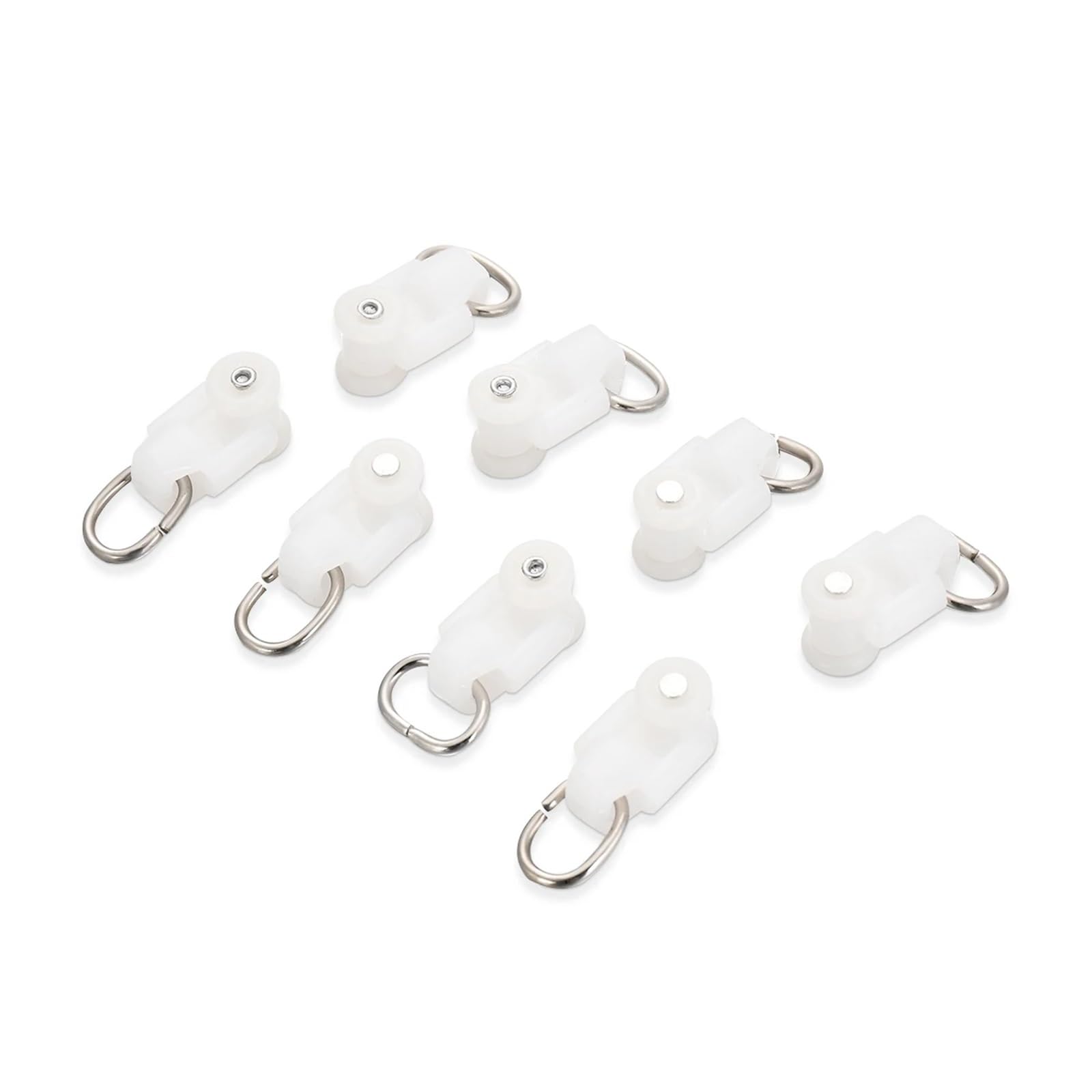 Curtain Track Rollers, Curtain Rail Accessories 50 Pcs Track Pulley Mute Hook Ball Roller Smooth Operation
