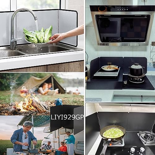 Pare-éclaboussures pour poêle pliable, protection idéale de la cuisine au camping