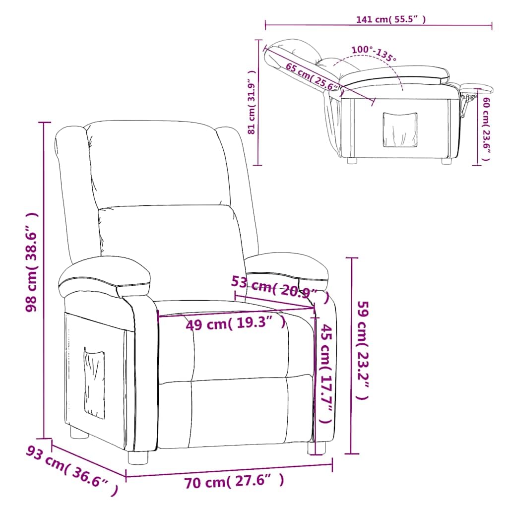 Sillón de relax de terciopelo verde claro, función reclinable manual, cómoda silla tapizada para salón y dormitorio, respaldo ajustable, cómodo sillón de lectura